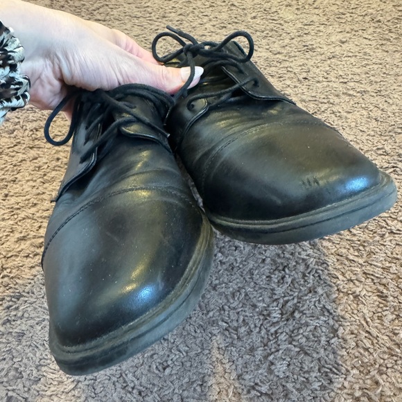 Clarks Men's Whiddon Cap Oxford Black Leather Dress Shoes Size 10 - Picture 4 of 9